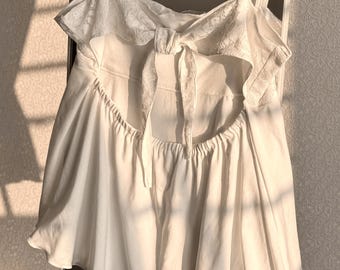 Tie Back Camisole, Coquette Summer, Soft Girl Outfit, Beach Babydoll, Dreamy Top