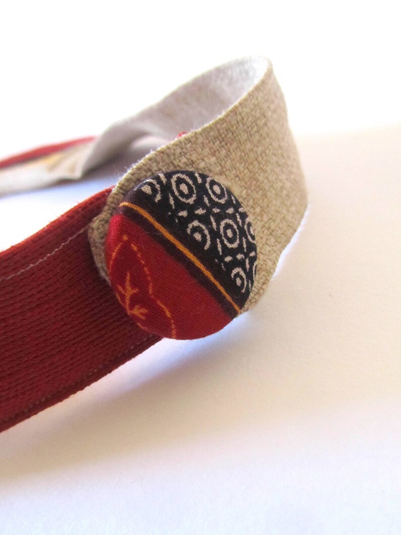 Raw silk jewelry Boho jewelry Simple Necklace Rustic fabric necklace Unique jewelry set Fabric cord set