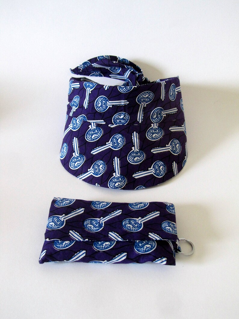 Tie scarf/ Sports Visor/ Chemo cap/ tennis hat Etsy