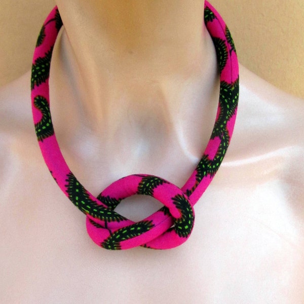 Light-weight fabric necklace  /Gift Under 20  / One line Choker necklace/ women gift jewelry set