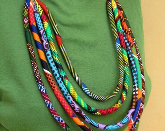 Strand necklace/ African fashion jewelry /Tribal jewelry/ long necklace