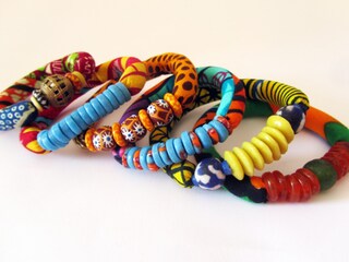 Set Braccialetti Bohemien Donna - Perlina Di Vetro Viola Elasticizzati Impilabili - Multistrato Con Sfere Discoteca E Effetto Sfaccettato