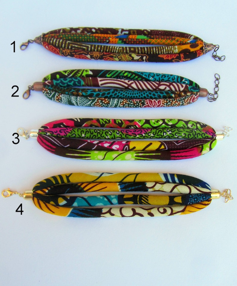 African Style Fabric Cuff Bracelet/ Colorful Cuff Bracelet/ Etsy