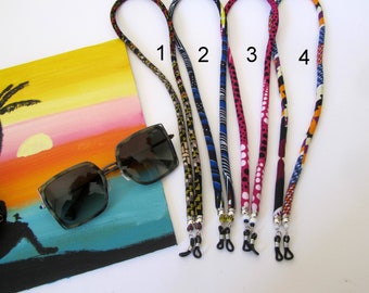 Cotton sunglasses holder - Boho Eyewear cord chain - Light weight eyeglasses strap -  Ethnic lanyards for sunglasses