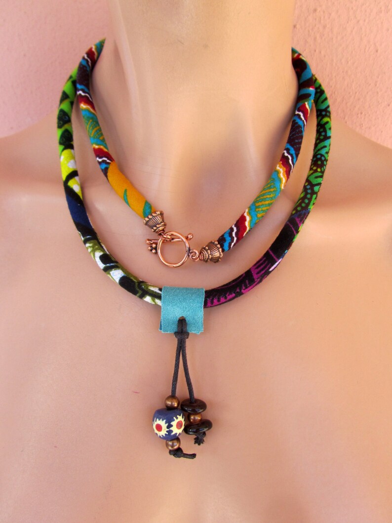 Gypsy bracelet/ african fabric wrap bracelet/ Gift for her Etsy