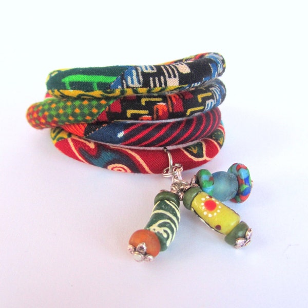 Fabric Wrap Bracelet Etsy