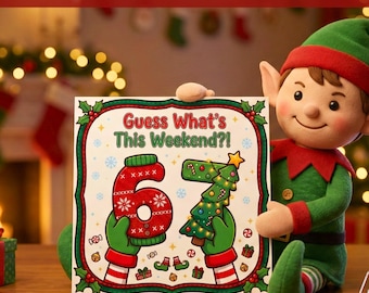 6 7 Elf Prop Printable, Funny December 6th 7th Elf Note, Christmas Elf ...