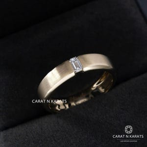 East West Diamond Ring, Bezel Setting 3.0ct Oval Lab Grown Diamond Engagement Ring, Unique Tulip Style Solitaire Ring, 14K Solid Gold Ring