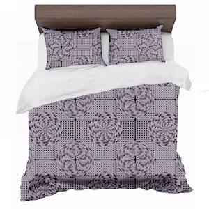 Double quilt cover and two pillow cases matching set choice of colours single size available