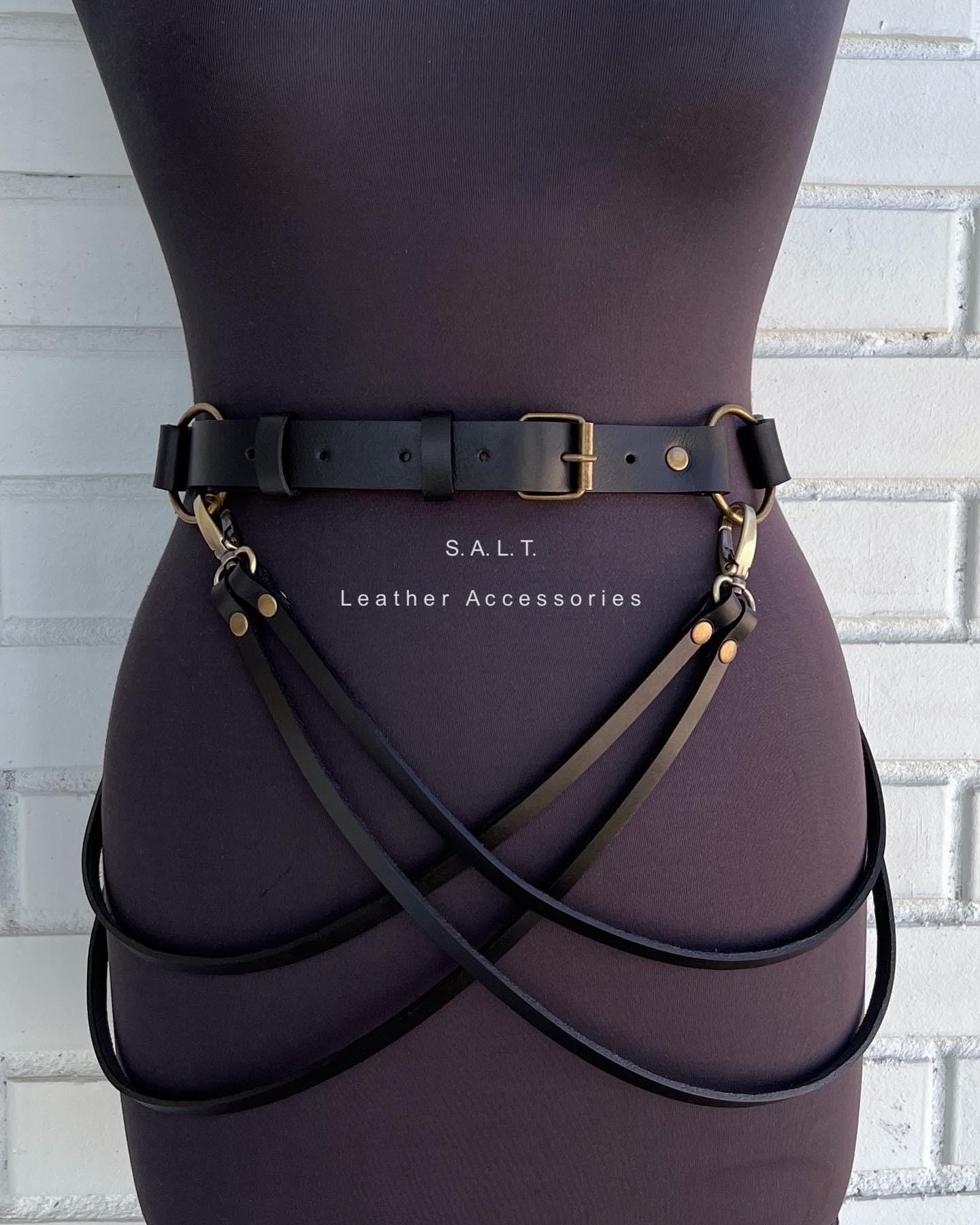 Faux Leather Punk Waist Harness Belt with Buckle, Adjustable, Festival Rave Punk Rave Belt - Etsy main image 3