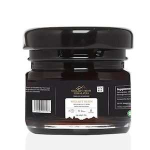 Himalayan Shilajit Resin– 30g | 100% Pure Resin Extract | Energy & Focus Supplement | Eurofins Lab-Tested | No Additives