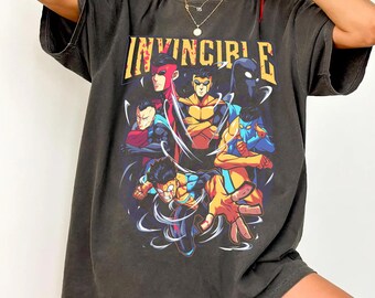 Comfort Colors Invincible Mark Superhero T-Shirt, Comic Book Bootleg Fan Tee T-Shirt, Gift For Women and Man Unisex T-Shirt