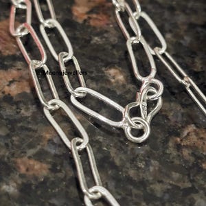 Halsband i massivt 925 sterlingsilver med låda, unisex smycken i antik finish