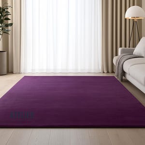 Purpel Hand Tufted Rug for modern Rooms made in 100 % wool for home decor , Bedroom , Living room , 8x10, 9x12, 10x14, 12x15, 12x18, 14x18 .