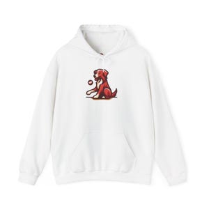 Playful Puppy Hoodie - Cozy Pet Lover Gift, Unisex Sweatshirt, Cute Dog Apparel, Gift for Dog Moms, Pet Birthday Present, Casual Wear