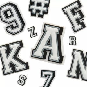 Alphabet Shoe Charms, Bling Letter & Number Charms, Sparkly Croc Charms, Personalized Shoe Accessories, Surprise Gift for Kids and Adults