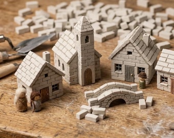 Mattoncini in miniatura per case delle bambole fai da te: costruisco case fantastiche e progetti scolastici.