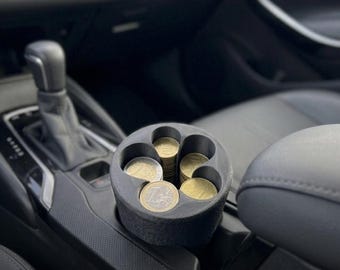 Portamonete per auto stampato in 3D / Organizzatore minimalista per spiccioli