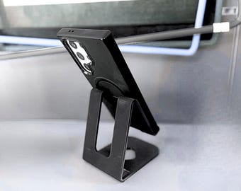 Supporto per telefono stampato in 3D / Supporto da scrivania minimalista / Regalo per smartphone