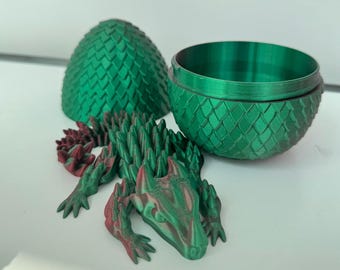 Drago articolato stampato in 3D, giocattolo antistress: decorazione da scrivania in PLA iridescente