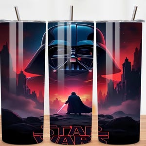 Star Wars Characters 20oz Skinny Tumbler PNG, Star Wars Tumbler Wrap PNG, Star Wars Movie Png, File Digital, Download PNG