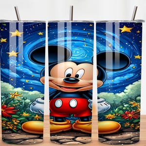 Mickey Mouse tumbler design, 20 oz skinny tumbler design, sublimation image, tumbler wrap, Mickey Mouse cup, Mickey Mouse sublimation