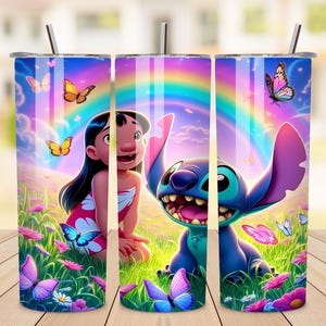 Stitch Summer Vibes Tumbler, Stitch Sublimation Designs, Lilo & Stitch Tumbler PNG, 20 oz Stitch Tumbler Wrap PNG, Stitch Wrap