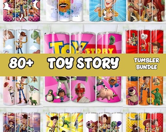 Toy Story Tumbler Wrap Bundle, 140+ Instant Download 20oz Tumbler PNG Wraps Design, Digital 20 oz Skinny Tumblers Designs