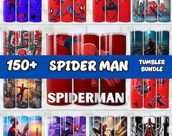 Spiderman Tumbler Wrap Bundle, 20oz Skinny Tumbler Wrap, 20 oz Tumbler Png Sublimation Design, Digital Instant Download Designs