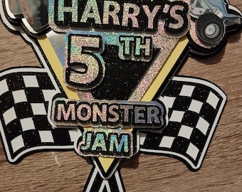 Monster truck cake topper monster truck themed monster truck cake topper