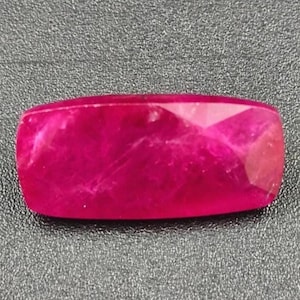 18.45 Ct, Natural Ruby Gemstone, Rectangular Mixed Cut, Loose Stone IGI Certified