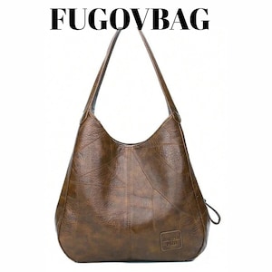 Bolso de mano vintage para mujer: bolso de hombro de lujo con asa superior, elegante y estructurado para la oficina, viajes y el día a día.