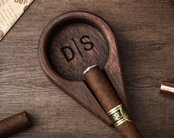 Custom Cigar Ash Tray, 4 styles, monogram cigar ash tray, gift for men, groomsman gift, personalized wedding gift