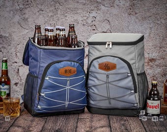 Mochila nevera grabada – Bolsa de cerveza personalizada, regalo personalizado para el Día del Padre, nevera portátil isotérmica para él