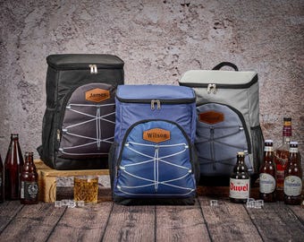 Mochila nevera personalizada – Regalo personalizado para padrinos de boda, bolsa de cerveza grabada, bolsa térmica para el almuerzo, regalo para él en la fiesta de bodas
