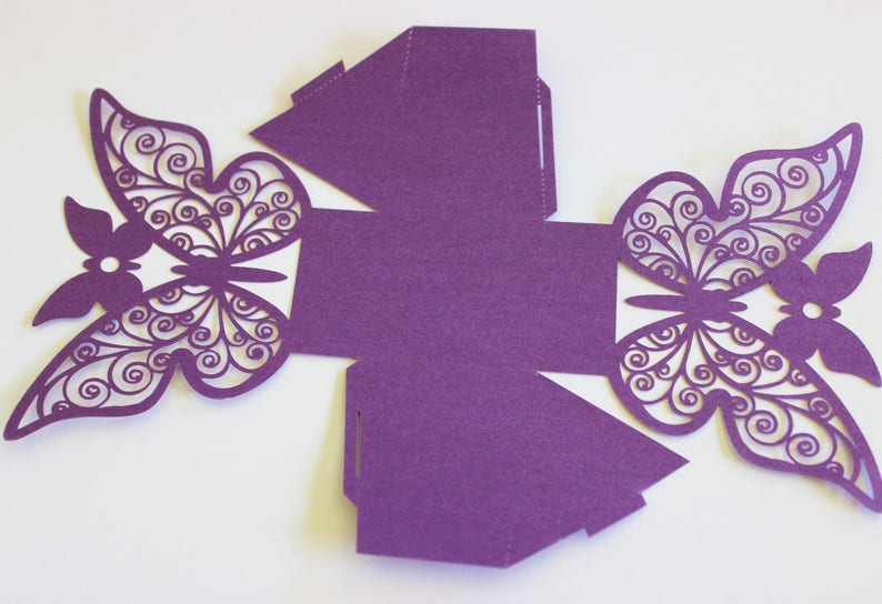 Butterfly Wedding Favor Boxes Laser Cut 10 20 or 50 DIY Etsy