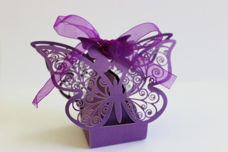 Butterfly Wedding Favor Boxes Laser Cut 10 20 or 50 DIY Etsy
