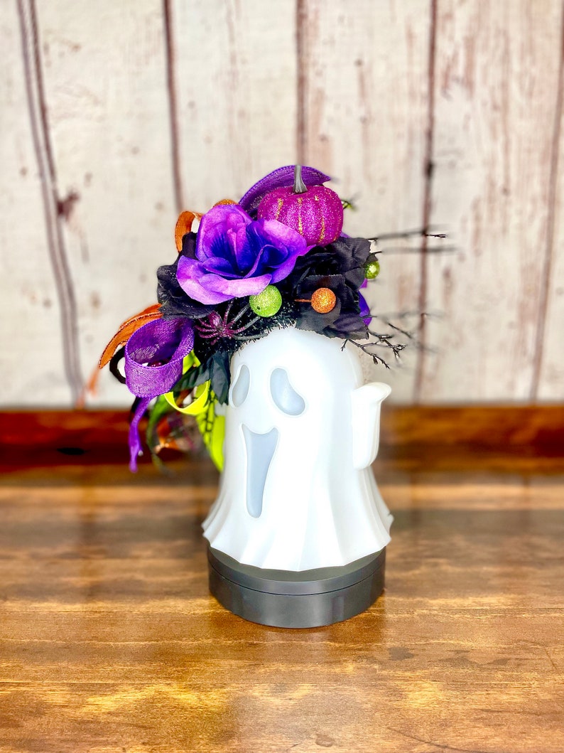 Animated Ghost Halloween Centerpiece: Light-up Spooky Decor - Etsy