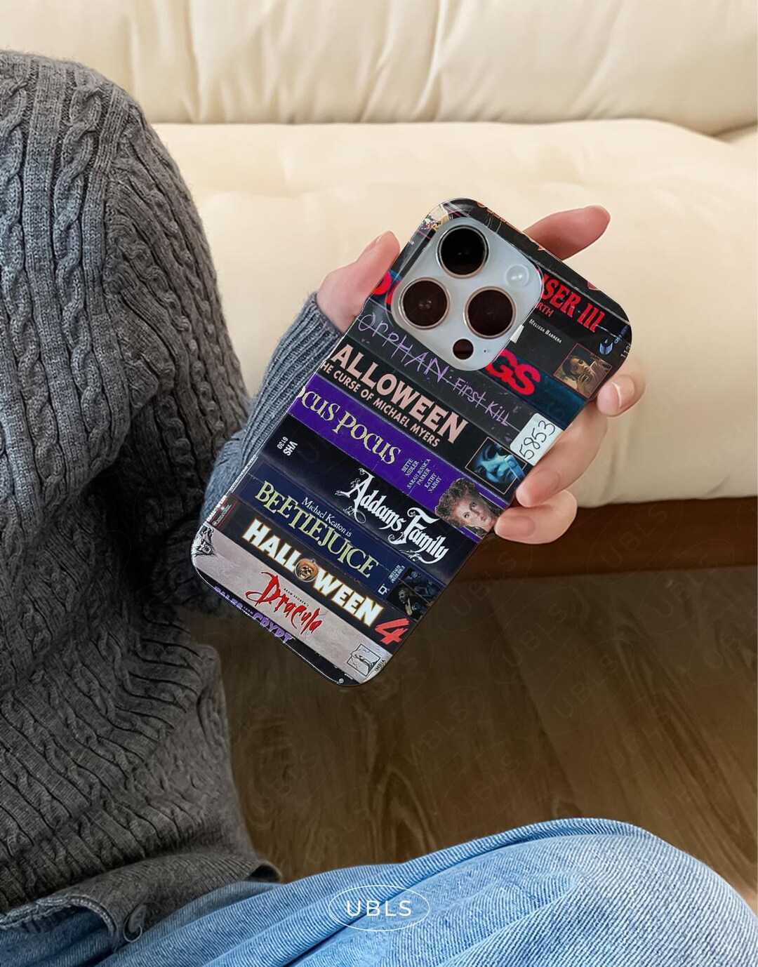 Retro Horror VHS Tape Collage Phone Case for iPhone 17 Pro 16 15 14 13 ...