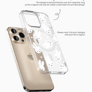 Kawaii Rabbit Star Clear Phone Case for Samsung MagSafe S26 S25 Ultra S24 Plus S23 S21 FE Cute Minimalist Clear iPhone 17 16 15 14 13 Cover image 14