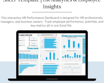 Panel de rendimiento de RR. HH. en Excel/Seguimiento de KPI de empleados (Plantilla de Excel)