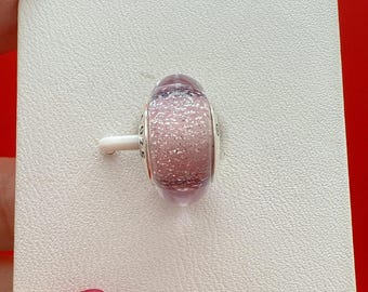 Rapunzels Signature Farbe Muano Glas Anhänger–925 Sterling Silber–Kompatibel mit Pandora Armband – Minimalistisches Geschenk für Mädchen & Frauen