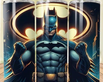 Envoltura para vaso de héroe de acción, diseño de sublimación de superhéroe PNG (descarga digital)