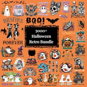 5000+ Halloween Bundle | PNG Halloween MEGA Bundle, Halloween Sublimation Bundle, Horror Characters, Vintage Halloween, Halloween Decor
