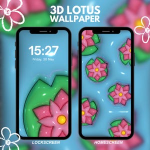 3D Flower iPhone / Phone Wallpaper Bundle | Digital Download | Android Wallpaper | iOS Wallpaper | Flower Wallpaper | Instant Download