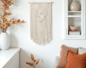 Boho Macrame Wall Hanging: Wall Decor (45x80cm)