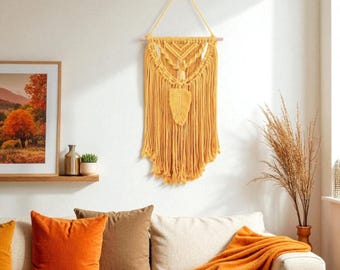 Macrame Wall Hanging: Boho Wall Decor from cotton rope