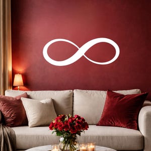 Arte de pared metálico minimalista de San Valentín: decoración moderna para parejas