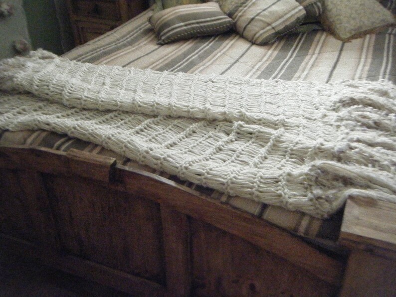 Cream Throw Blanket Cream Decor Blanket Beige and Ivory Throw Etsy