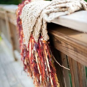 Rustic Decor Throw Blanket. Fringe Home Accent in Rust, Burnt Orange, Gold, Brown, Black, Burgundy, Blue